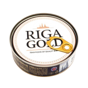 Копченые шпроты в масле RIGA GOLD, 160г