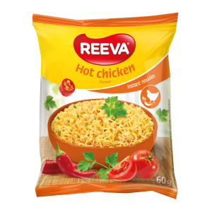 Вермишель быстрого приготовления Reeva со вкусом курицы (острая) 60г