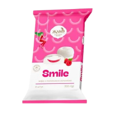 Зефир "Smile" с малиновой начинкой "Жако" 300г (ZZ13004)