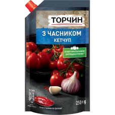 Торчин кетчуп с чесноком 250 г 40шт в уп (OT33015)