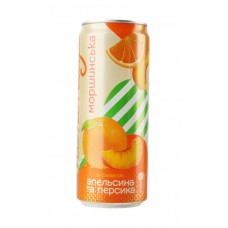 Лимонад со вкусом апельсина и персика Моршинская 0,33л. жб (nm24007)