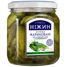 Огурцы маринованные по-Нежински, 450 г. ТМ Нежин 12 шт в уп (KN31026)